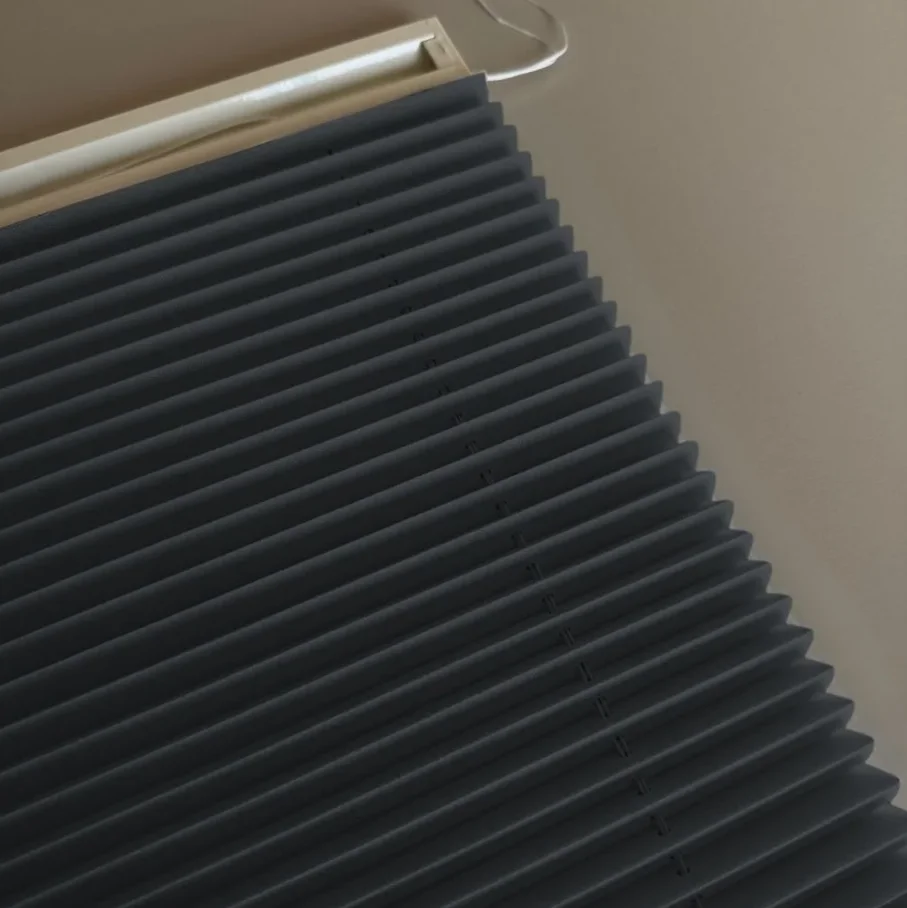 PPlicell Plain Cam Balkon Plise Perde – Antrasit