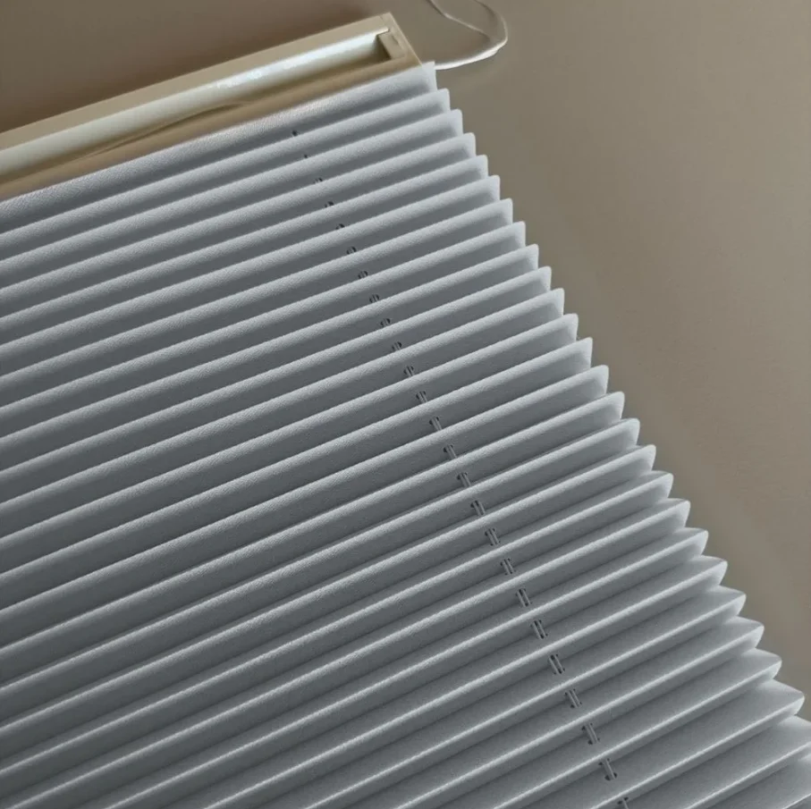 Plicell Plain Cam Balkon Plise Perde – Açık Gri