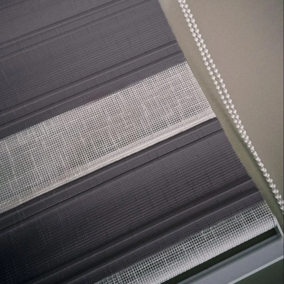 Keten Zebra Perde – Antrasit